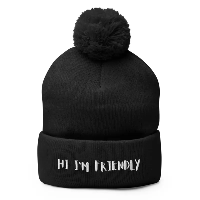 Bonnet "hi i'm Friendly"